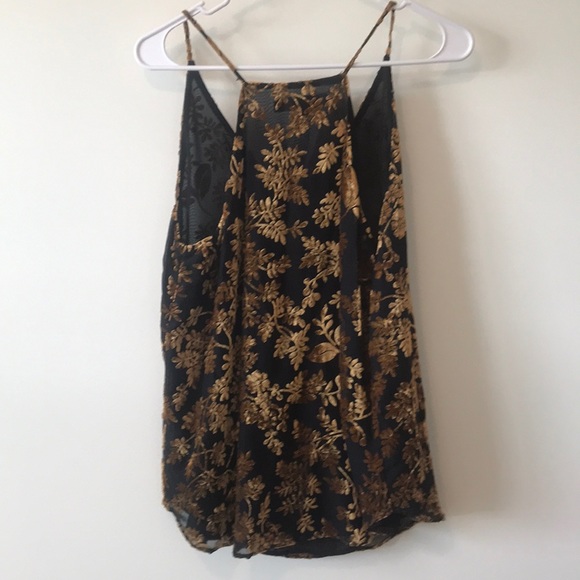 LOFT LUXE GOLD AND BLACK CAMI - Picture 4 of 5